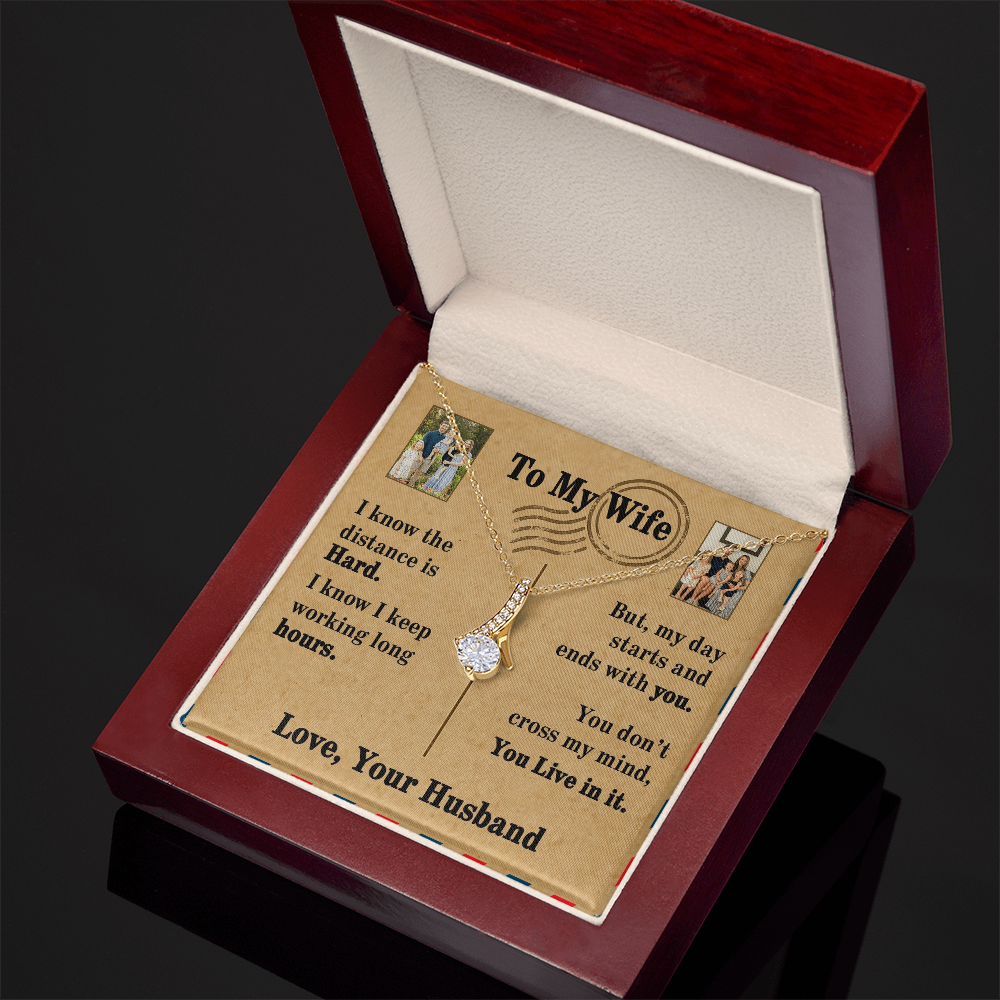 To My Wife Alluring Beauty Necklace