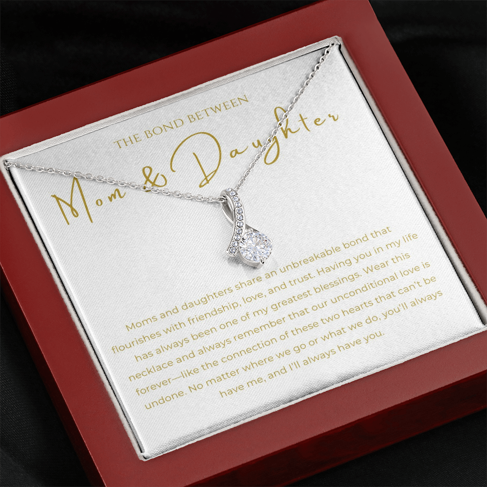 Mom & Daughter Interlocking Hearts Necklace
