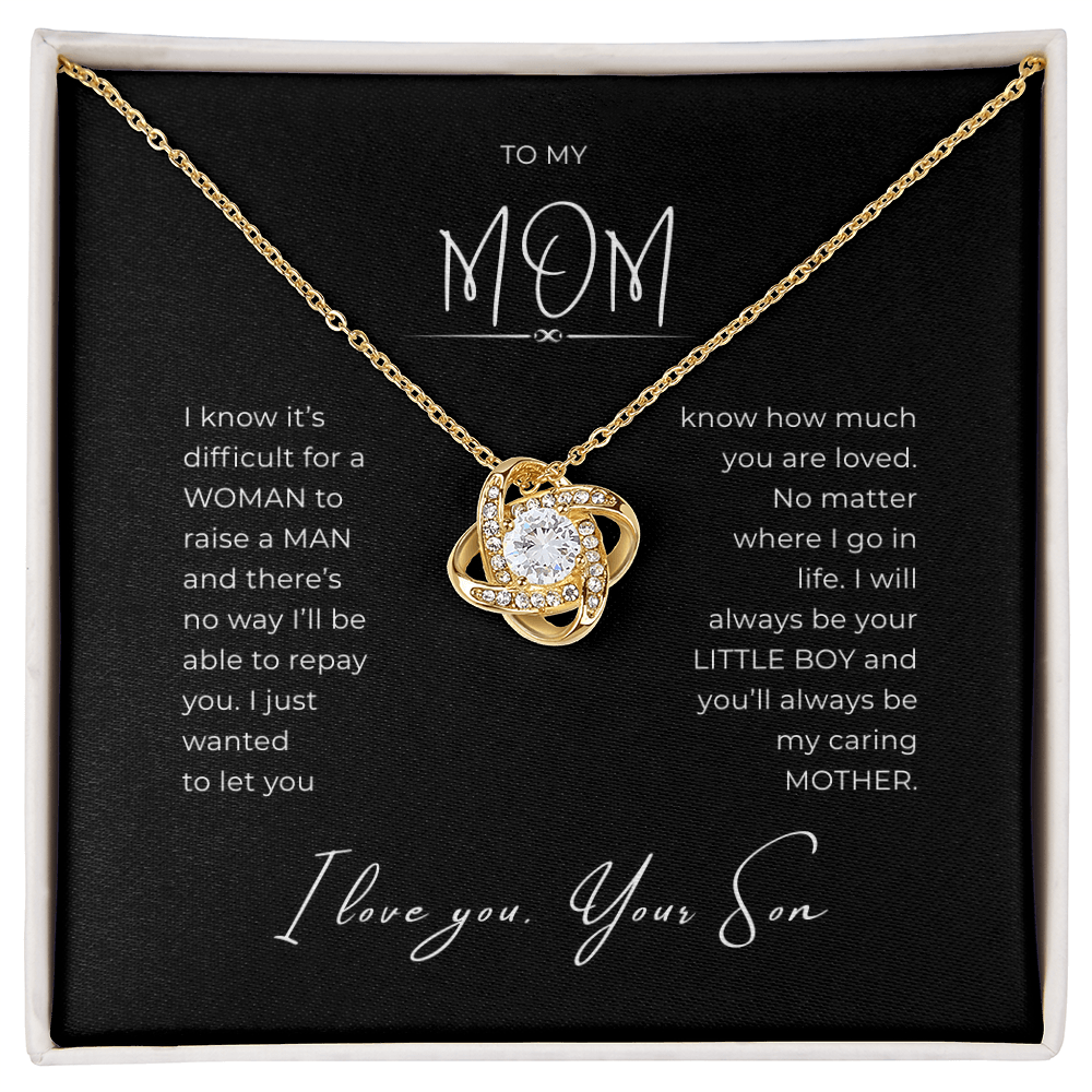 To My Mom Interlocking Hearts Necklace
