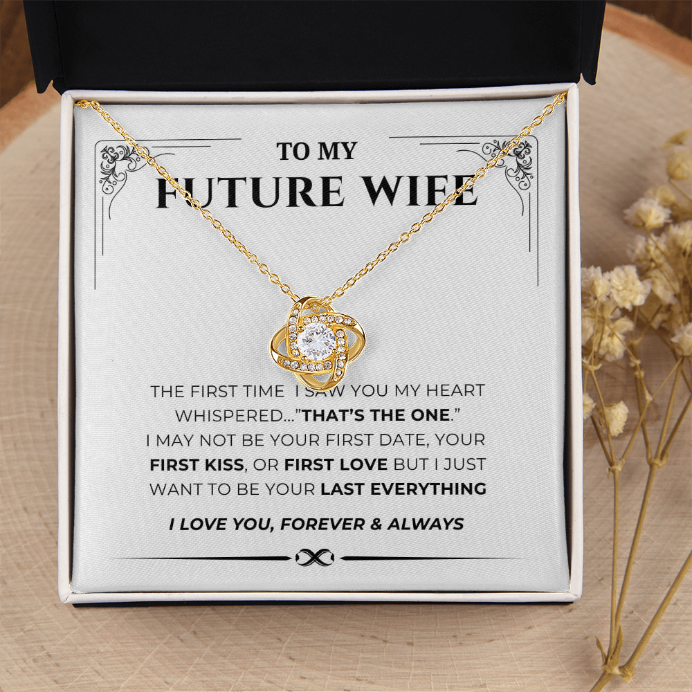 To My Future Wife Love Knot Necklace