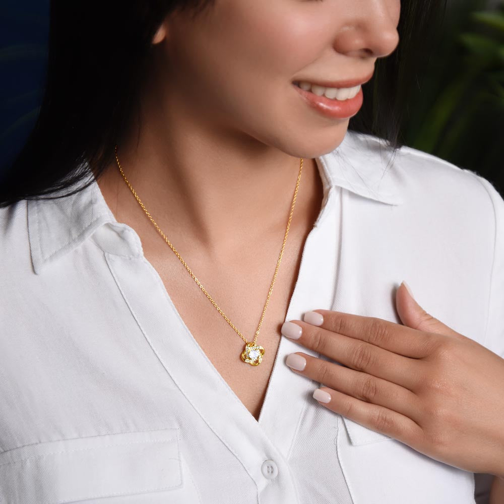 Mama Bear Love Knot Necklace