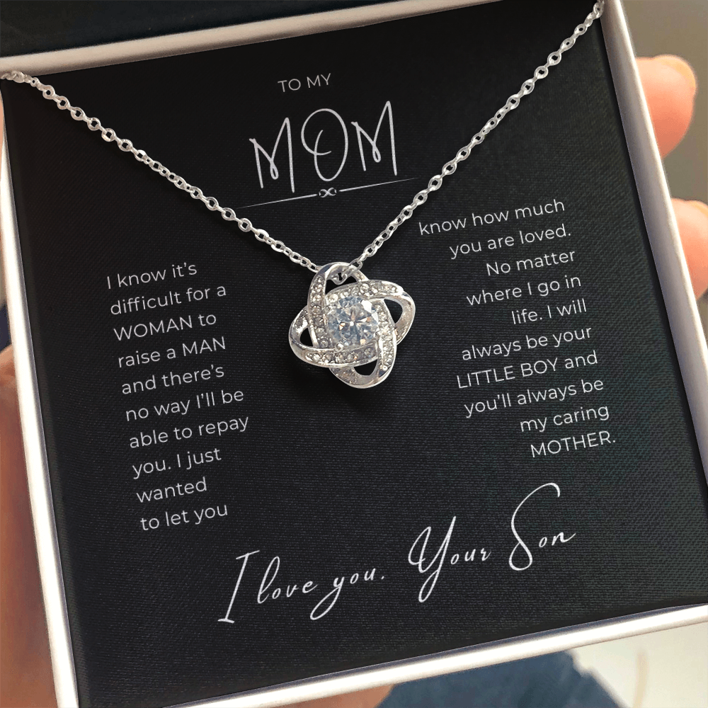 To My Mom Interlocking Hearts Necklace
