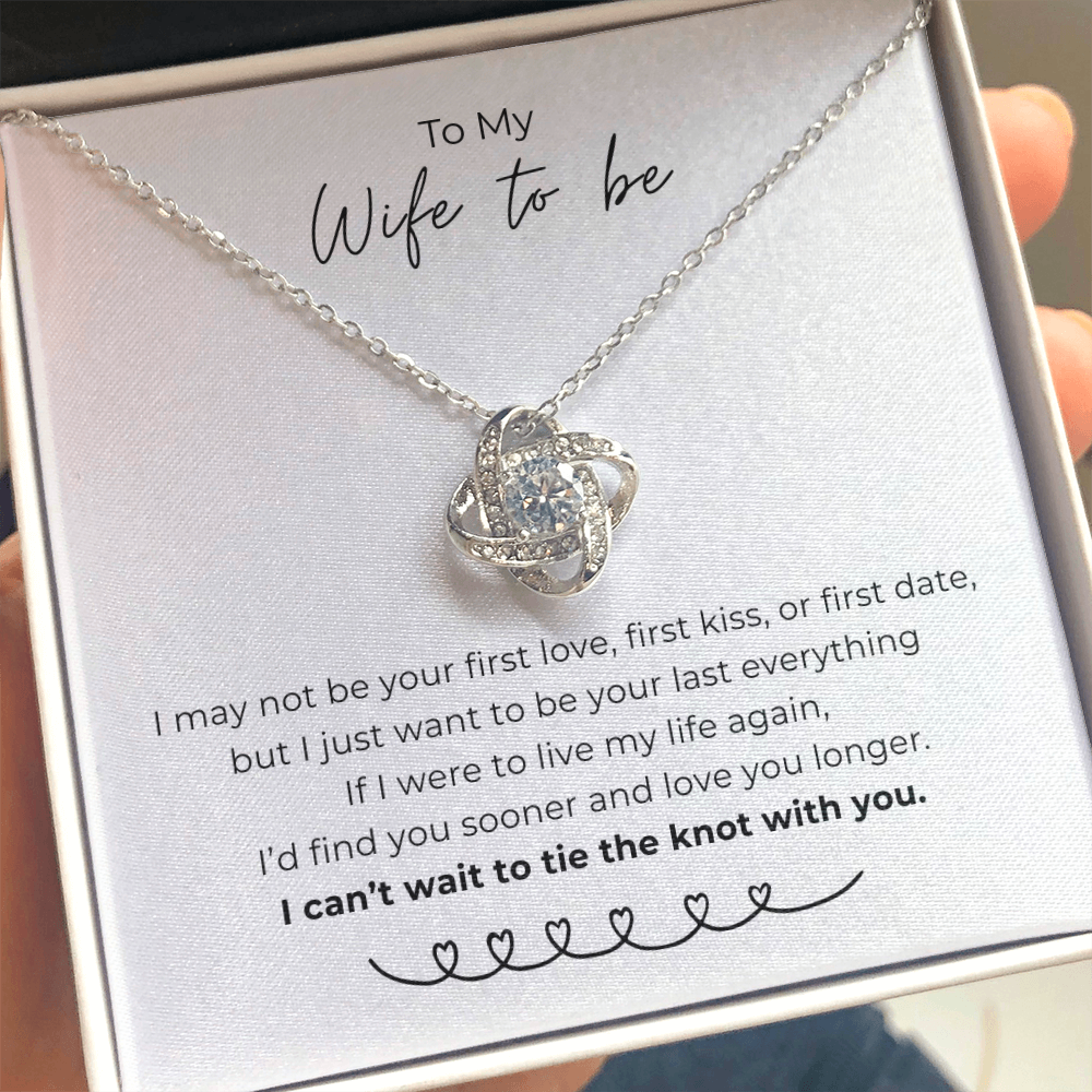 To My Wife To Be Love Knot Necklace