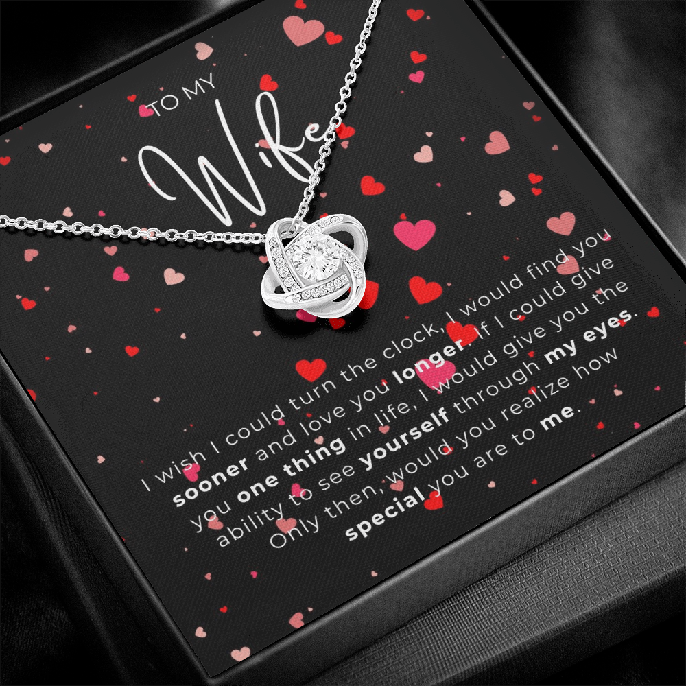 To My Wife Love Knot Necklace