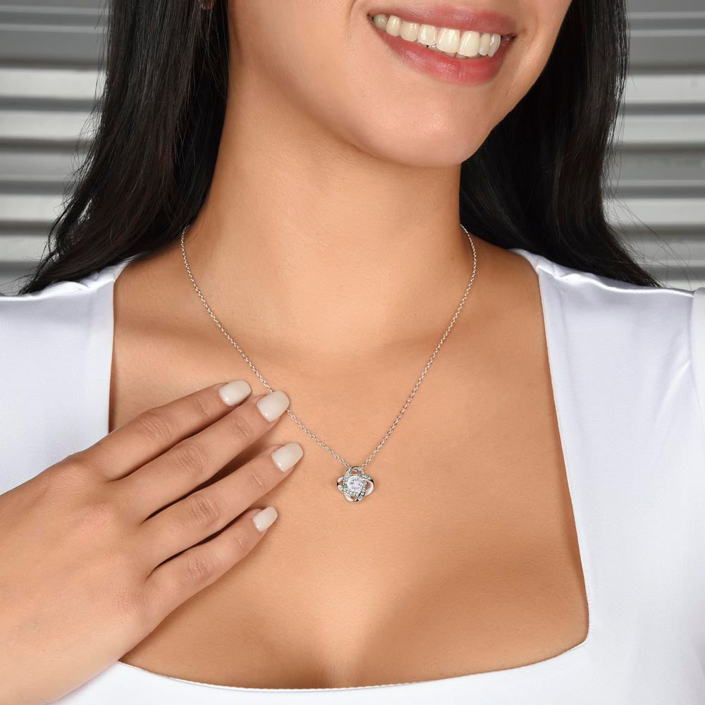 Purrfect Cat Love Knot Necklace