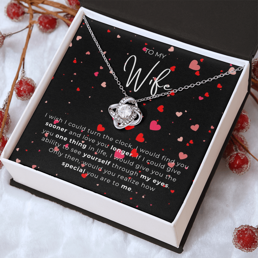 To My Wife Love Knot Necklace