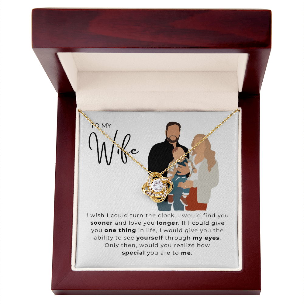 To My Wife Love Knot Necklace