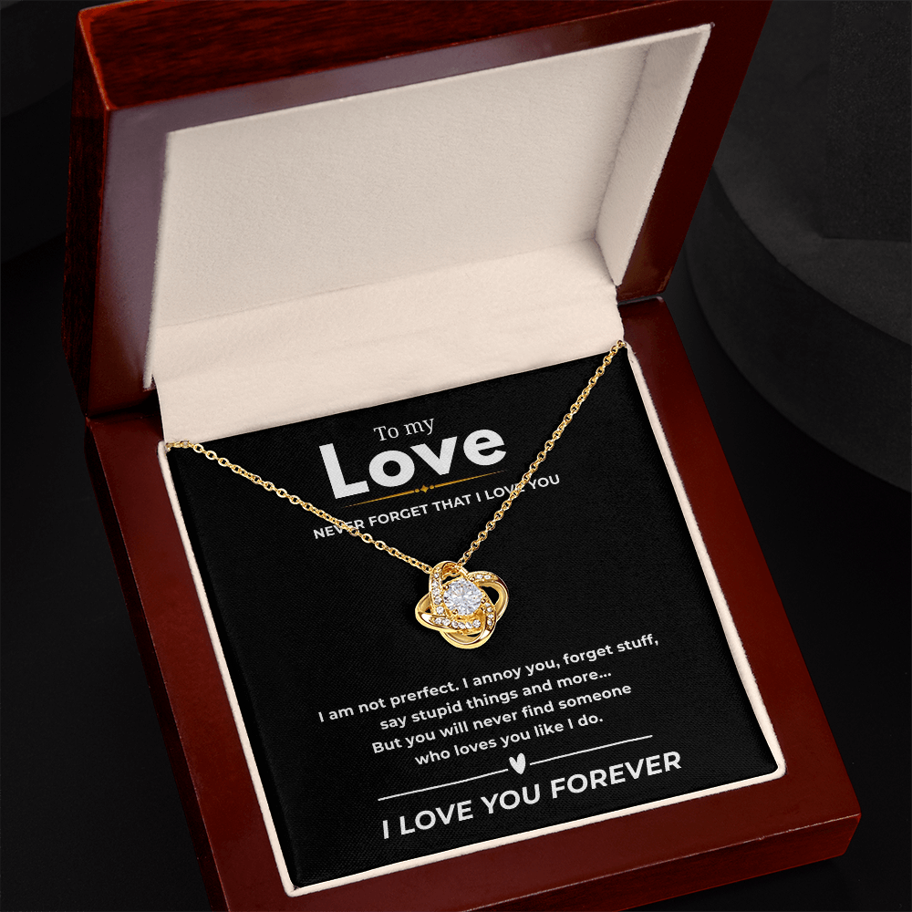 To My Love Love Knot Necklace