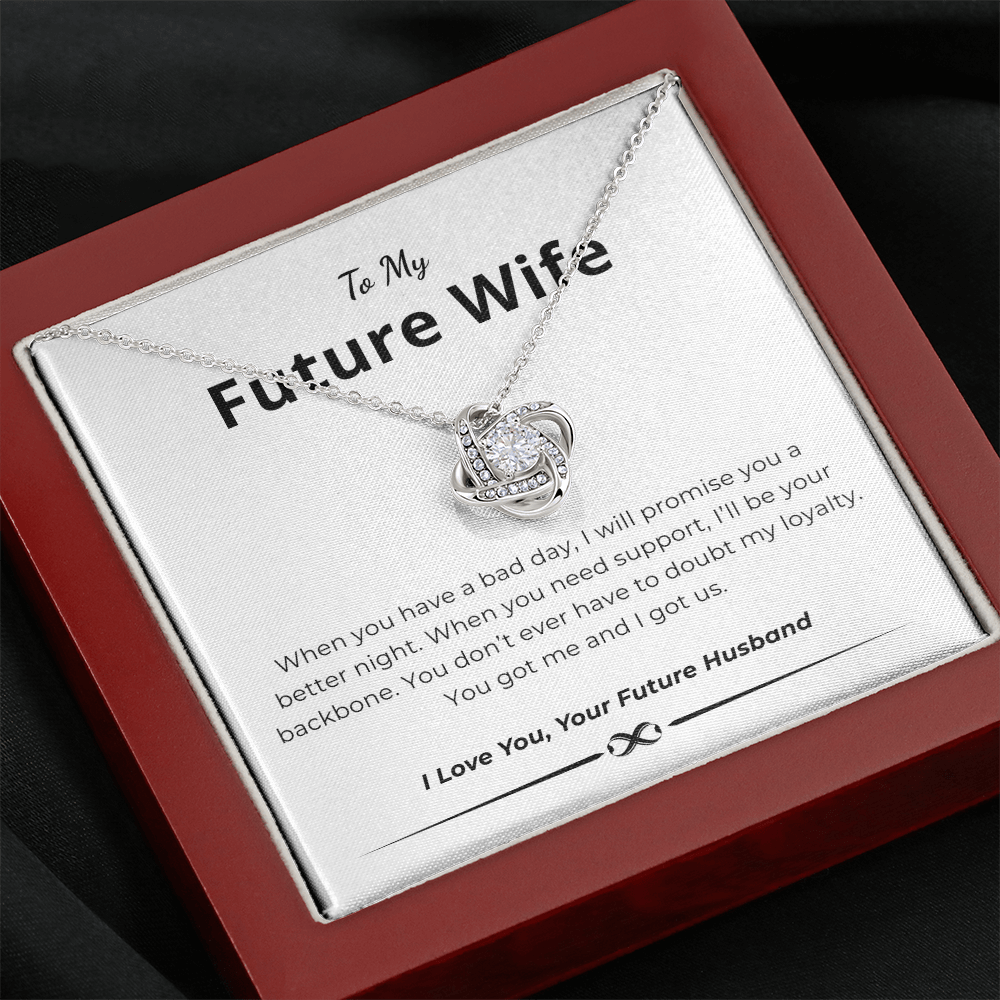 To My Future Wife Love Knot Necklace