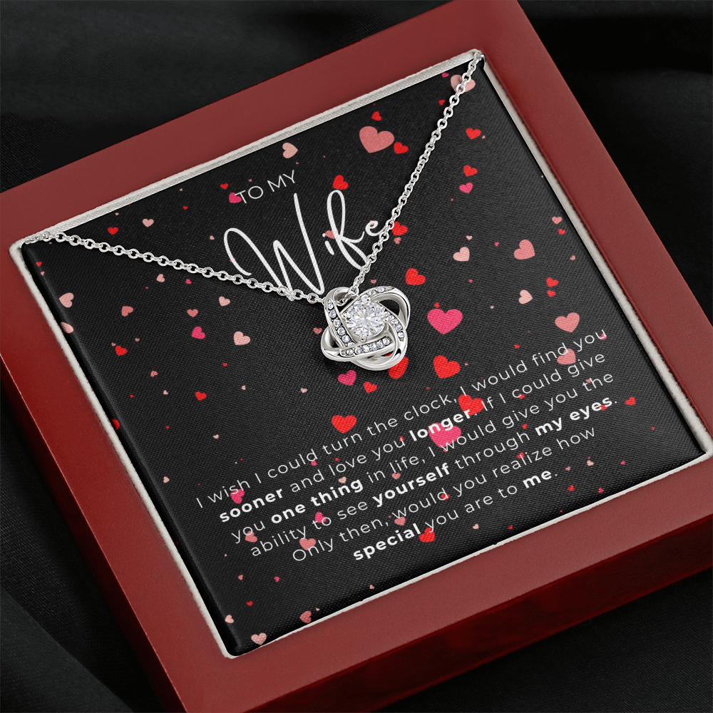 To My Wife Love Knot Necklace