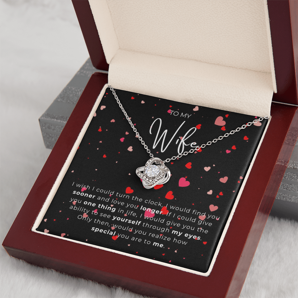 To My Wife Love Knot Necklace