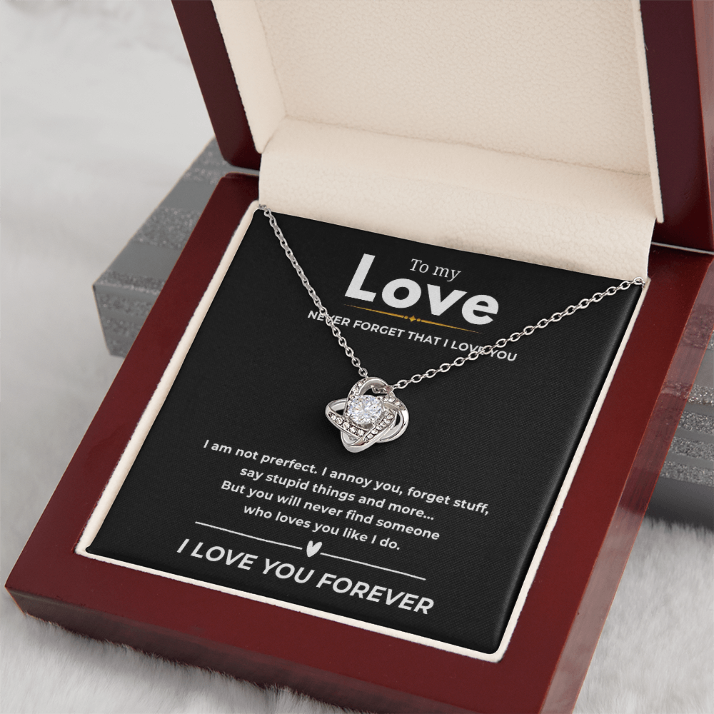 To My Love Love Knot Necklace