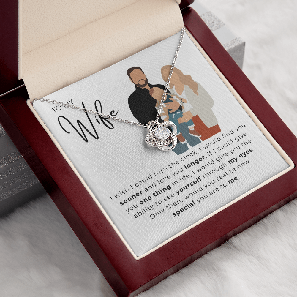 To My Wife Love Knot Necklace