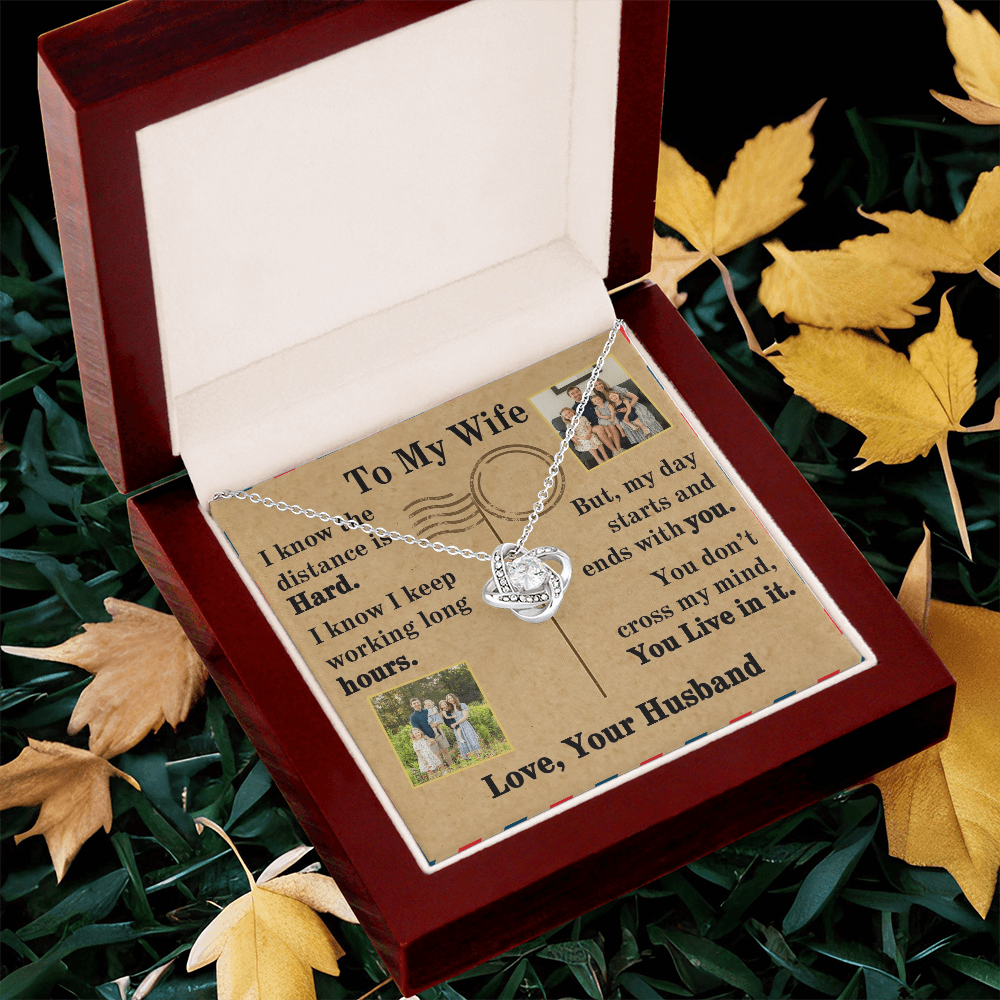 To My Wife Love Knot Necklace