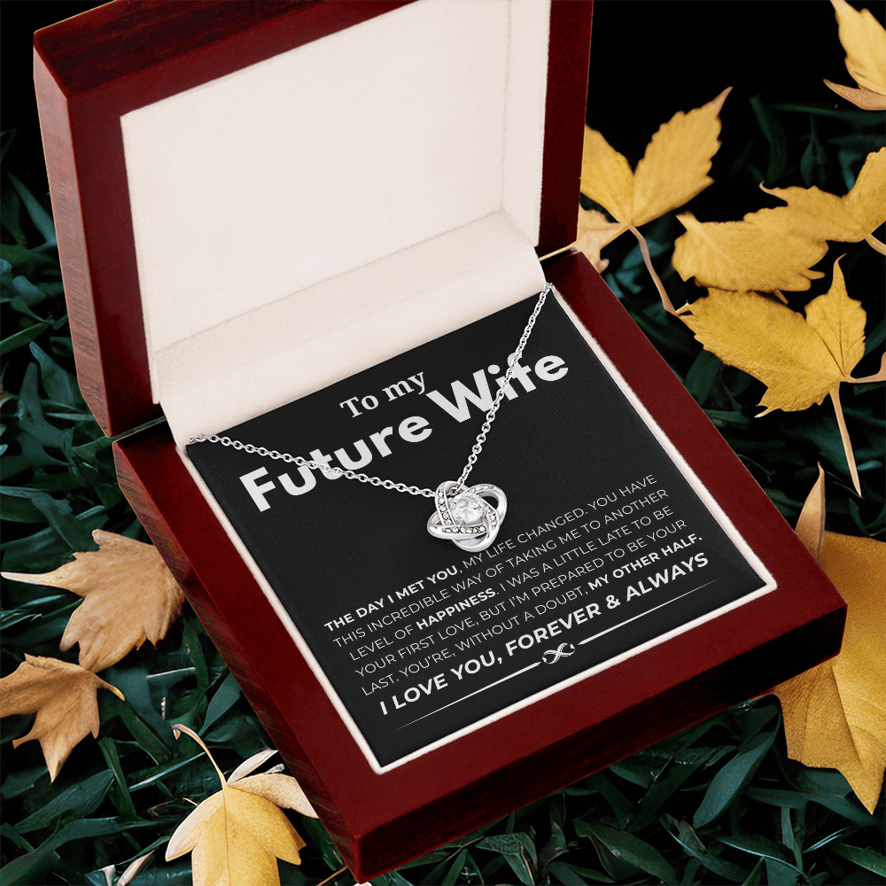 To My Future Wife Love Knot Necklace