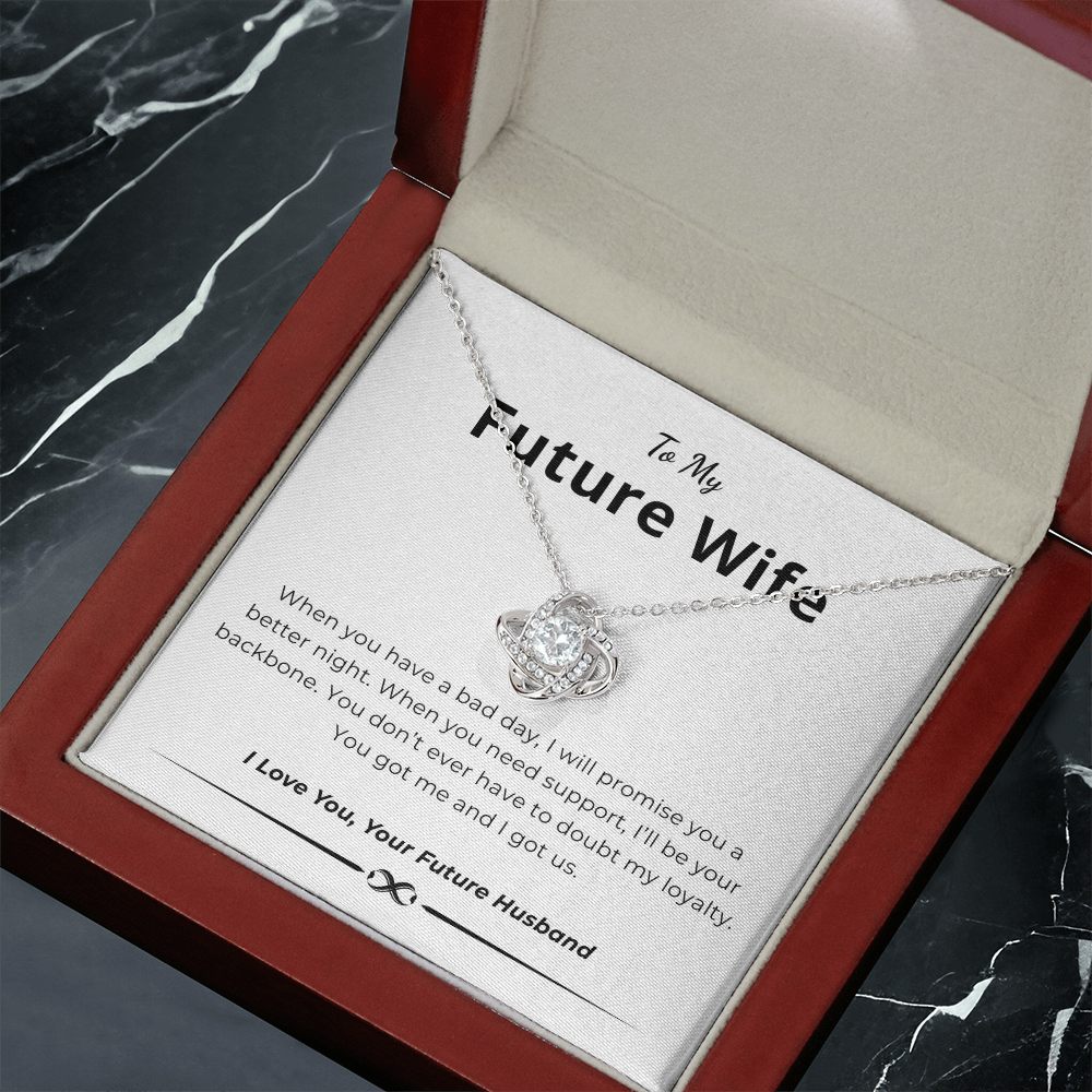 To My Future Wife Love Knot Necklace