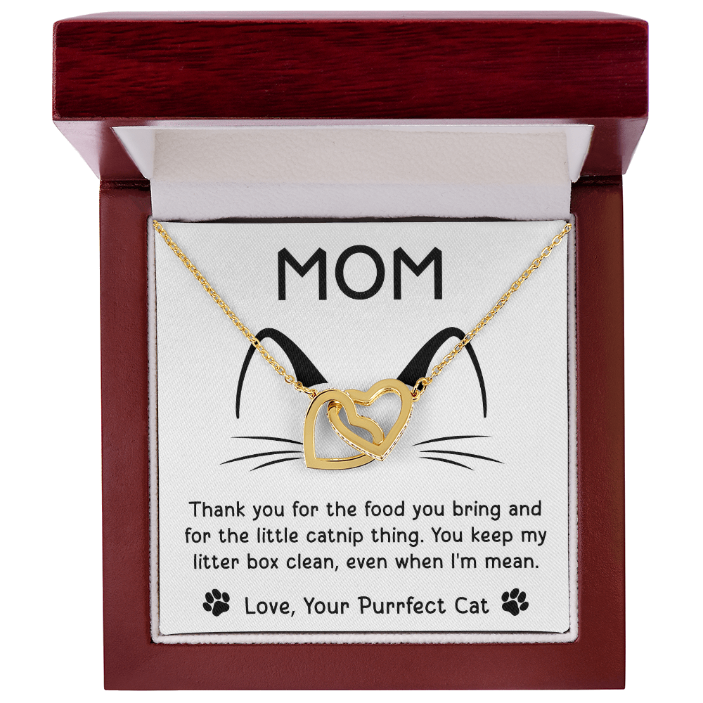 Purrfect Interlocking Hearts Necklace