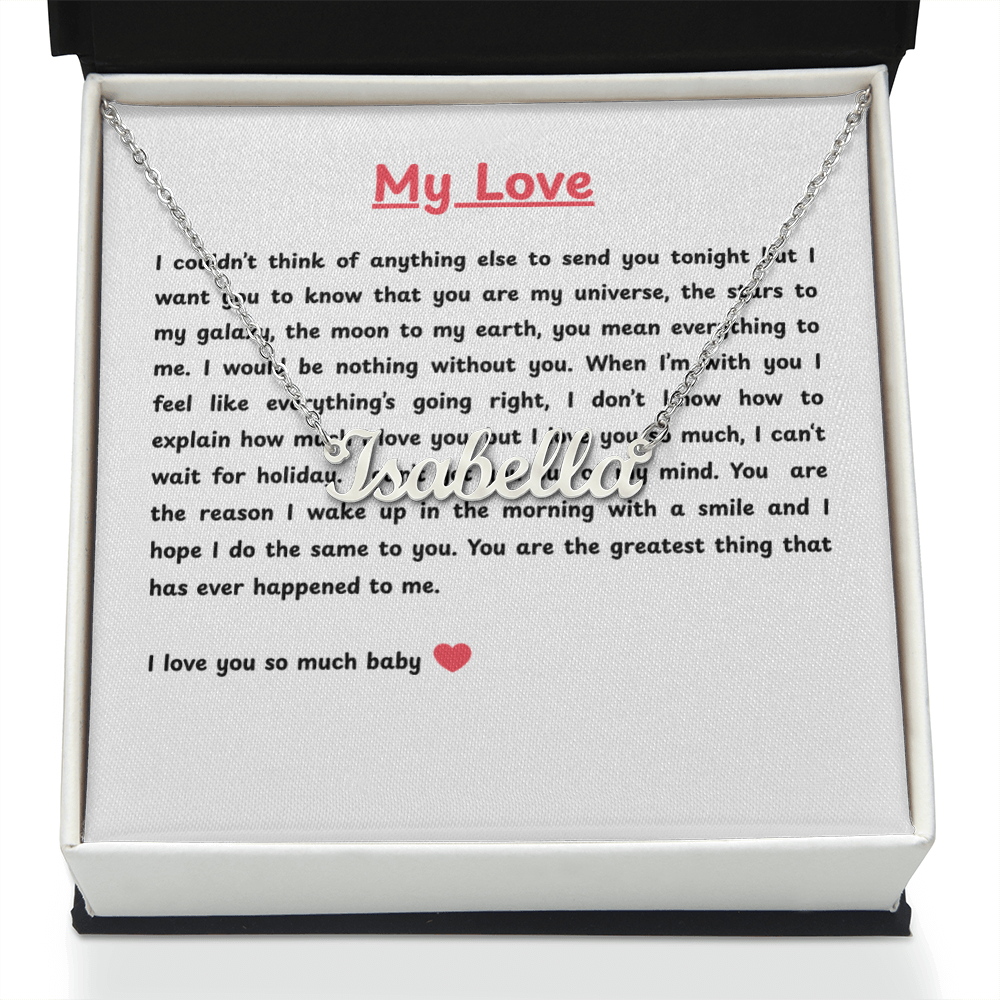 Custom Name Necklace for My Love
