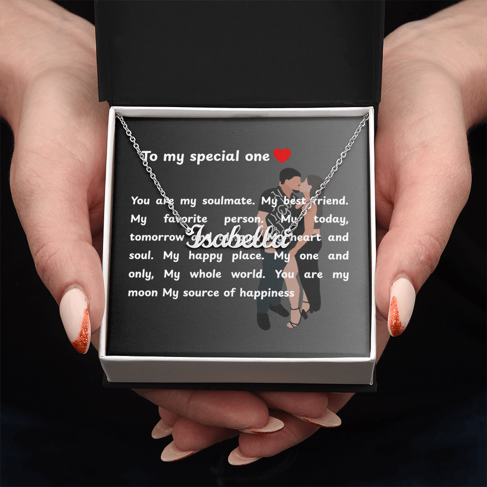 Custom To My Special One Name Necklace