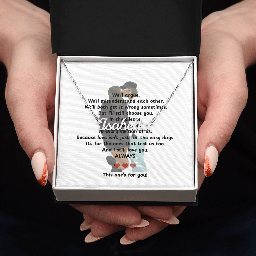 Custom This One's For You Name Necklace