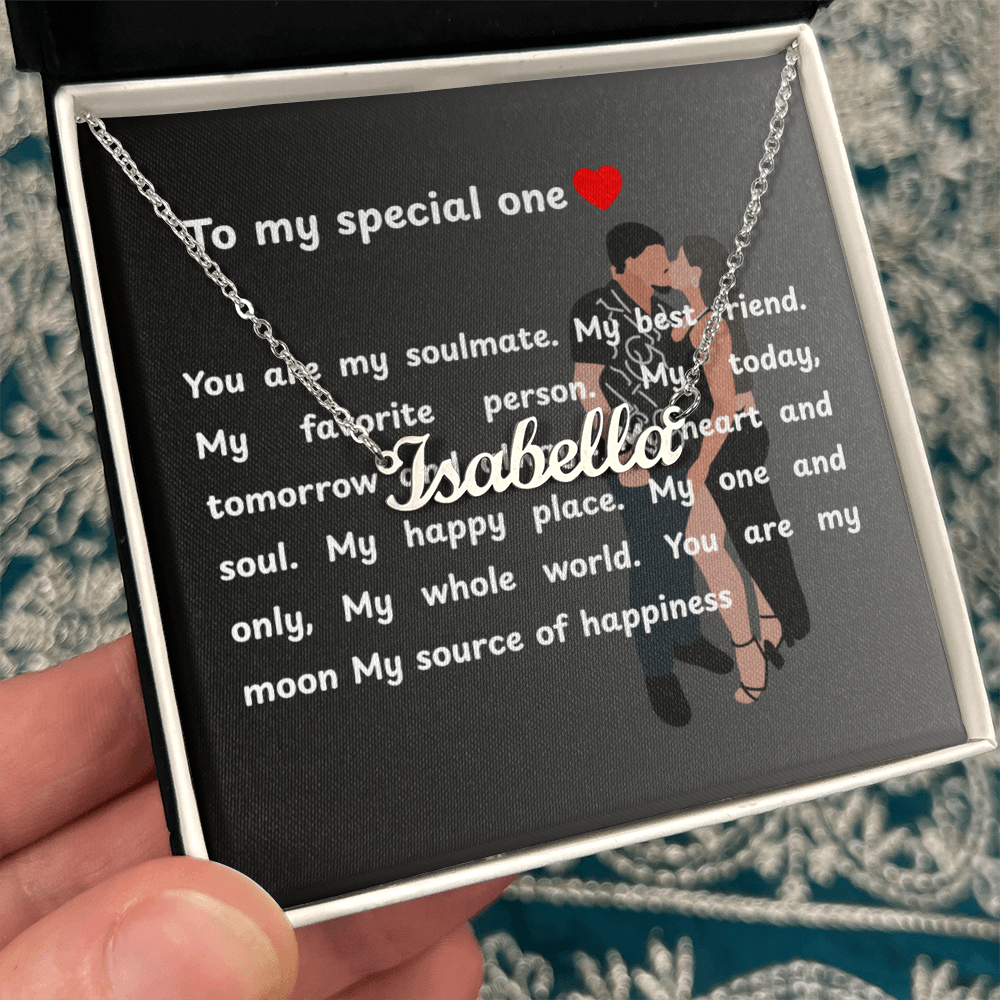 Custom To My Special One Name Necklace