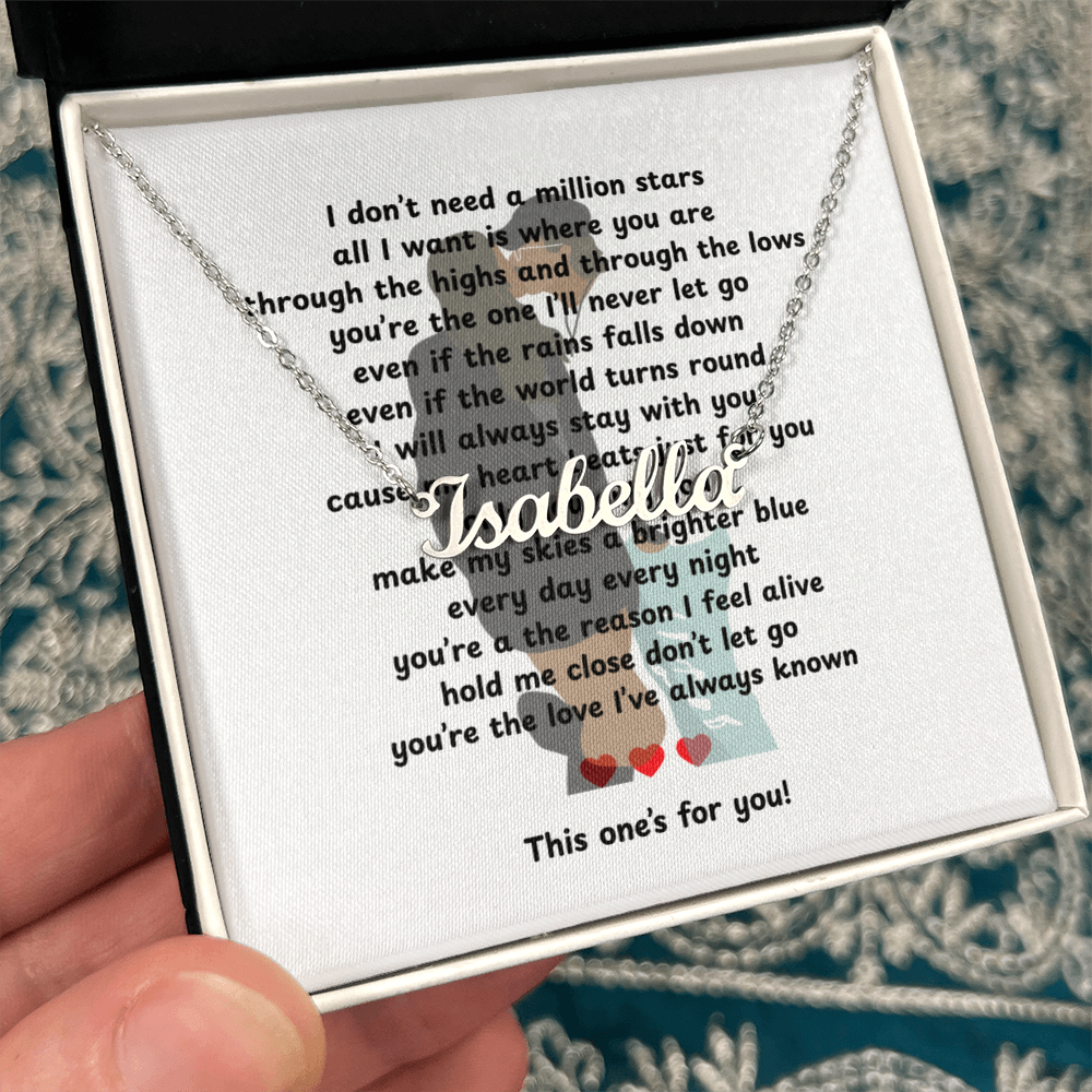 Custom This One's For You Name Necklace