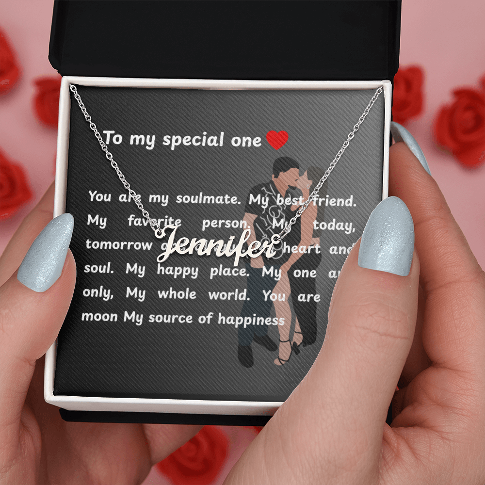 Custom To My Special One Name Necklace