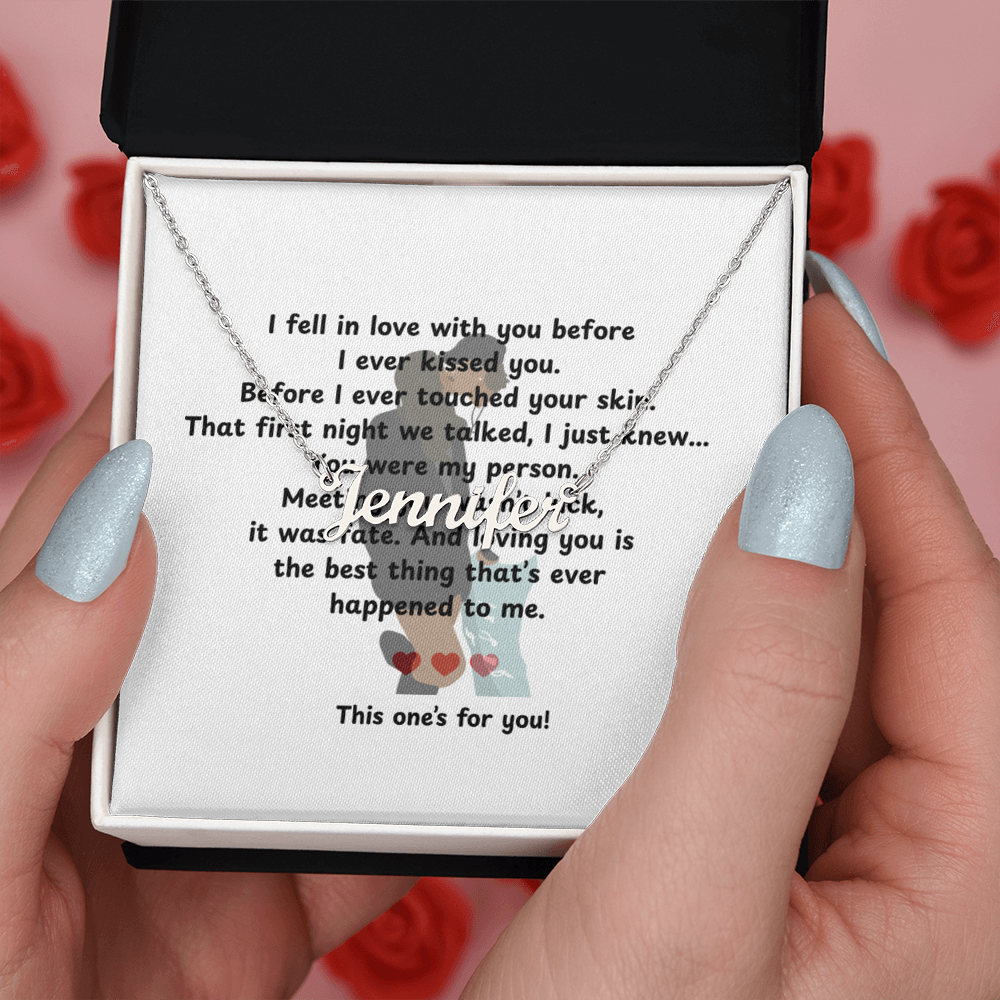 Custom This One's For You Name Necklace