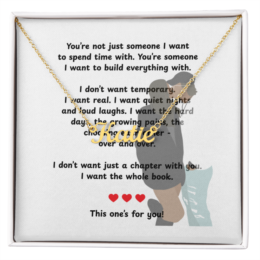Custom This One's For You Name Necklace