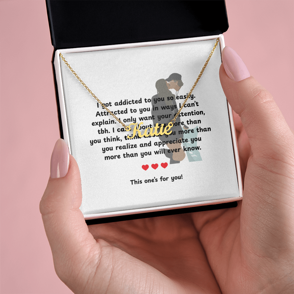 Custom This One's For You Name Necklace