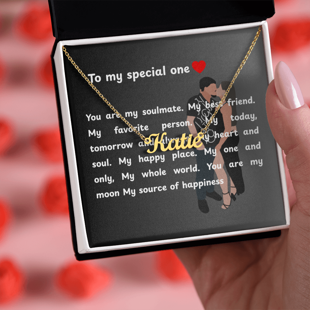 Custom To My Special One Name Necklace