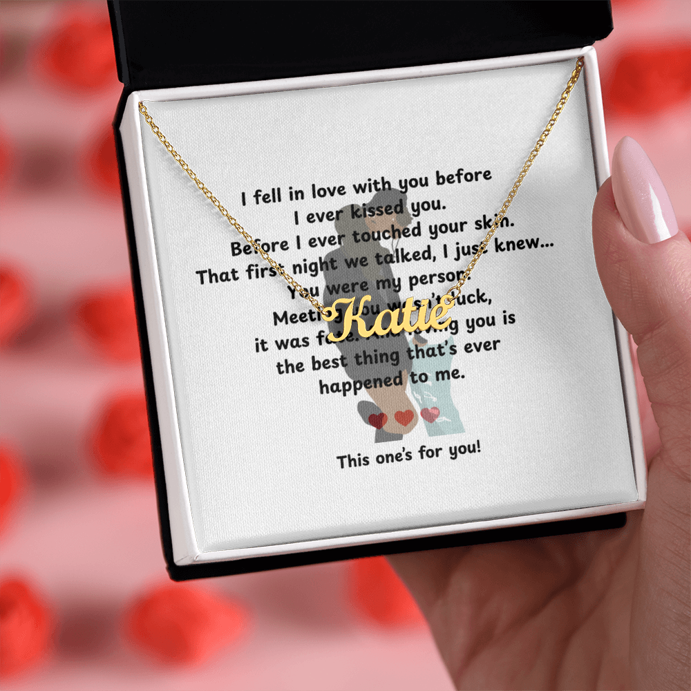 Custom This One's For You Name Necklace