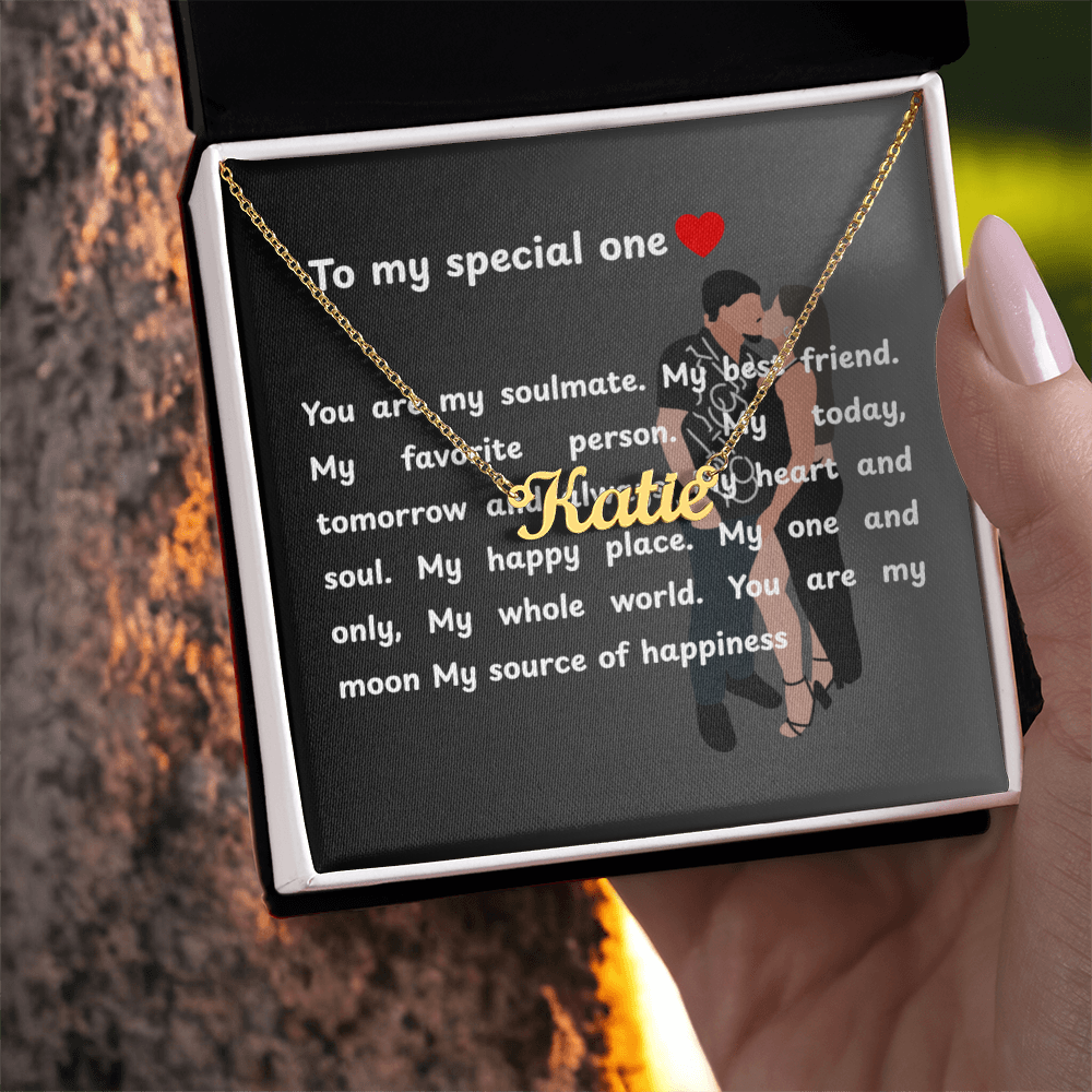 Custom To My Special One Name Necklace