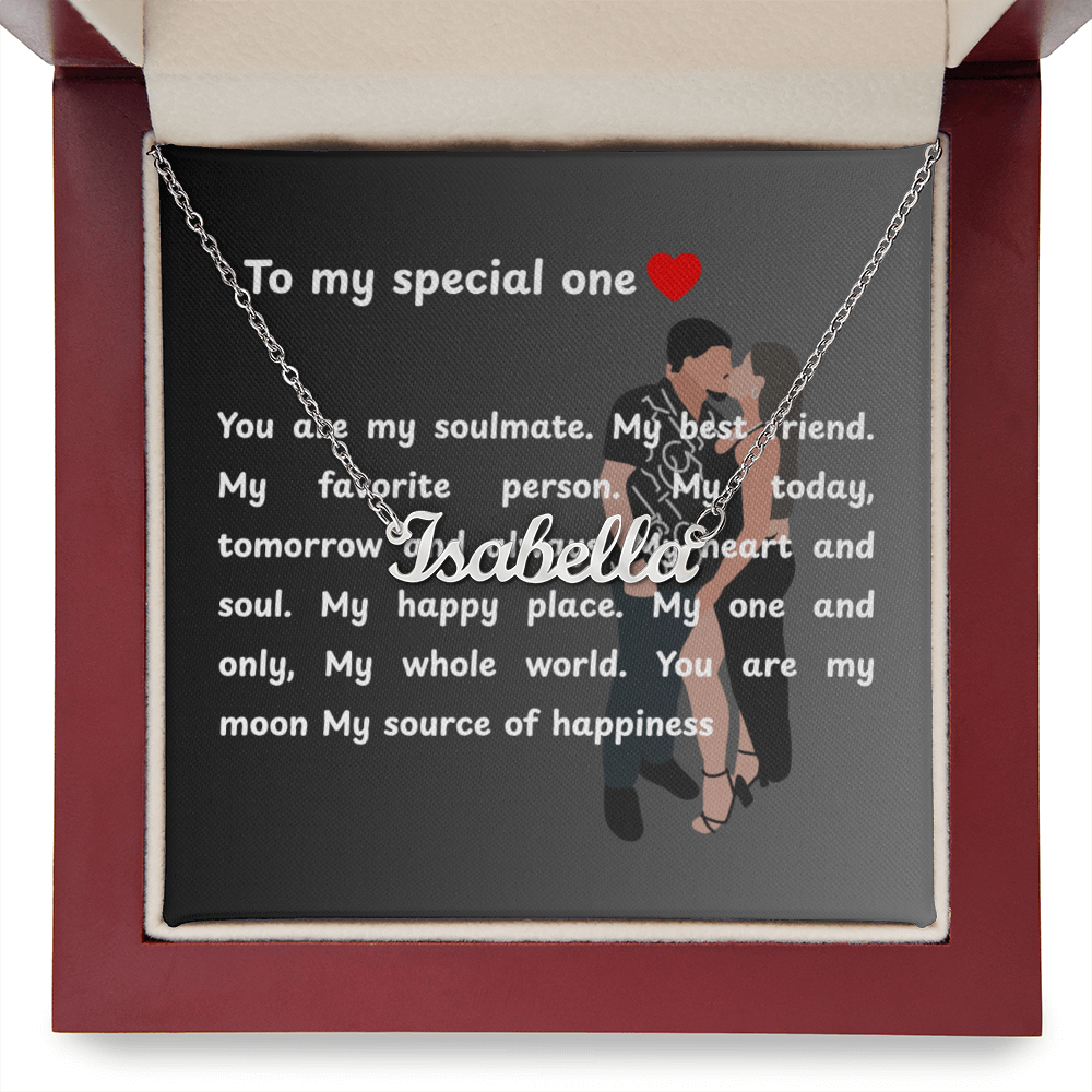 Custom To My Special One Name Necklace