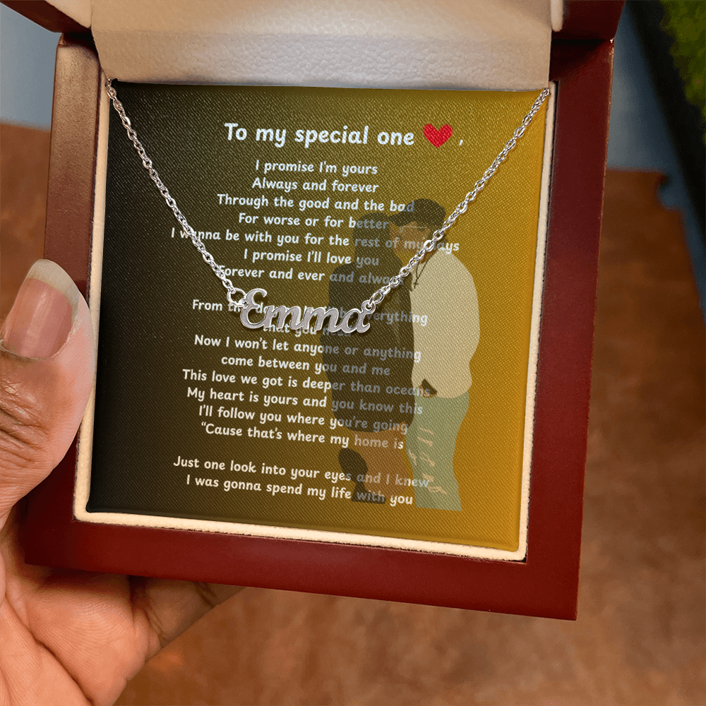 Custom To My Special One Name Necklace