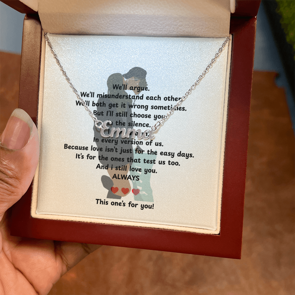 Custom This One's For You Name Necklace