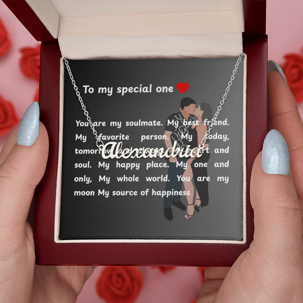 Custom To My Special One Name Necklace