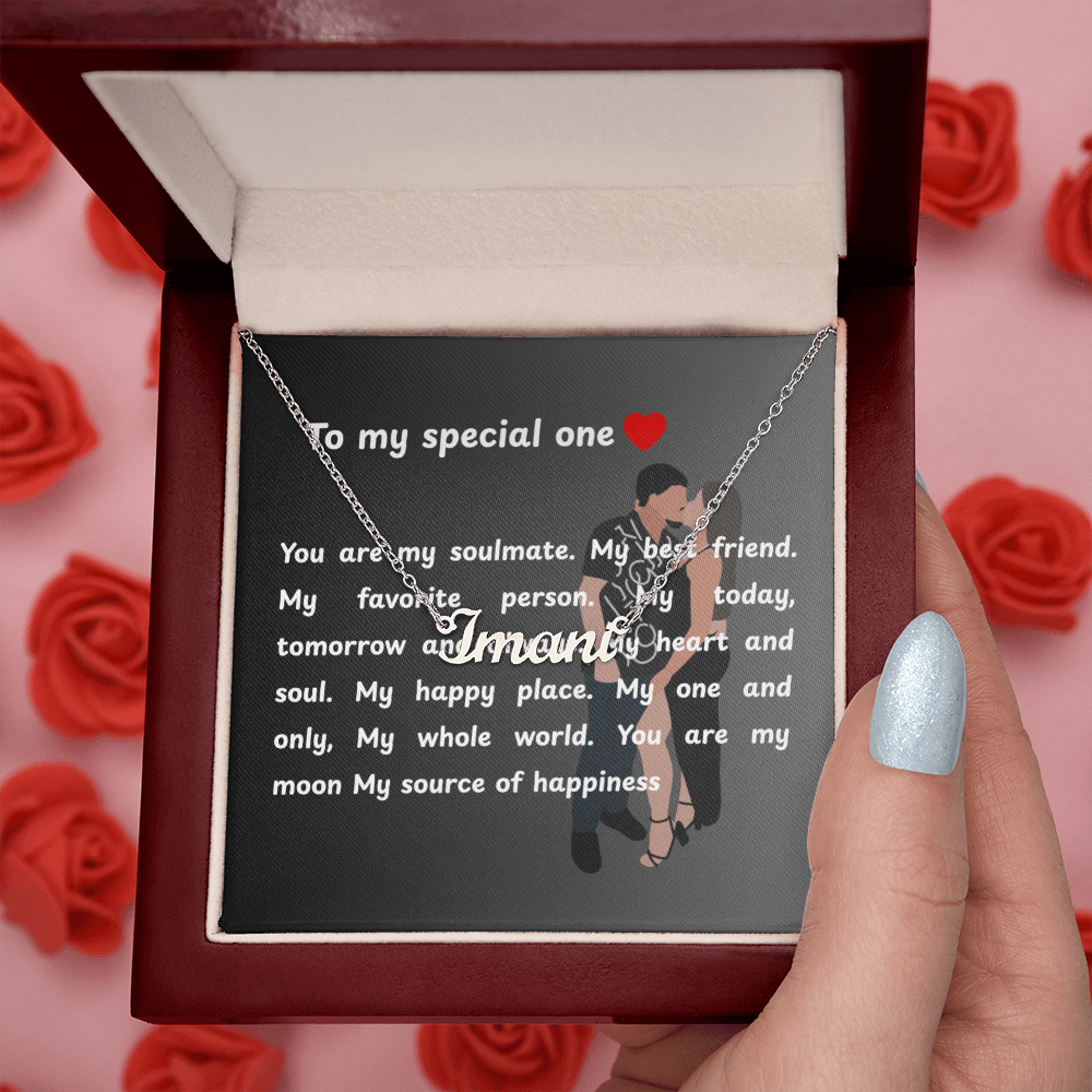 Custom To My Special One Name Necklace