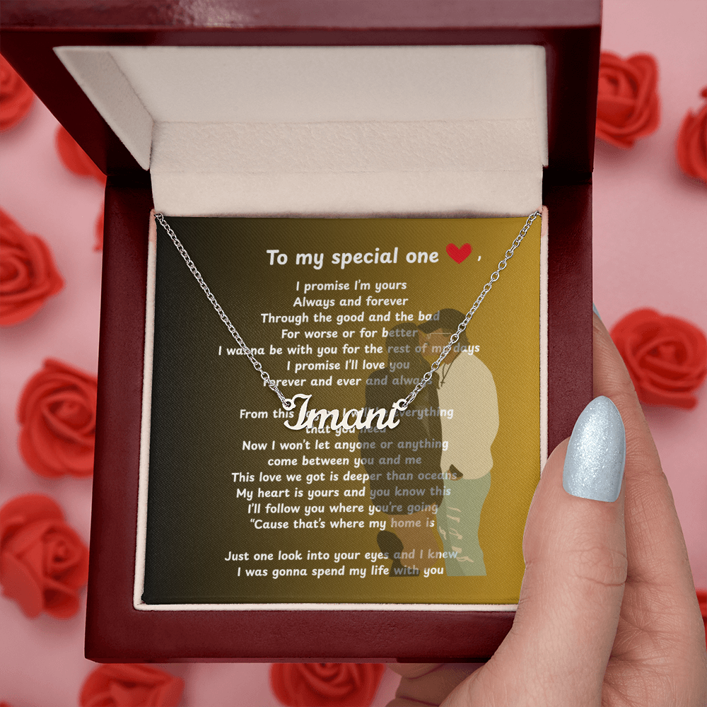 Custom To My Special One Name Necklace