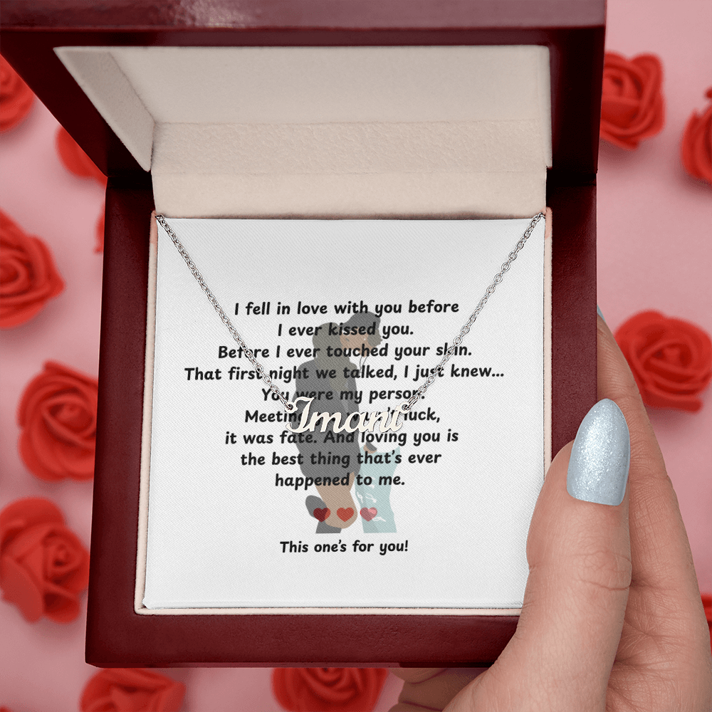 Custom This One's For You Name Necklace