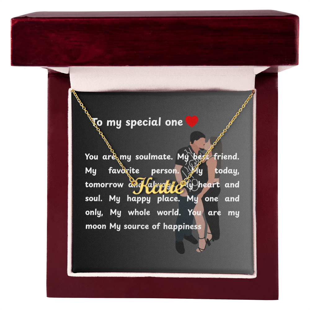 Custom To My Special One Name Necklace