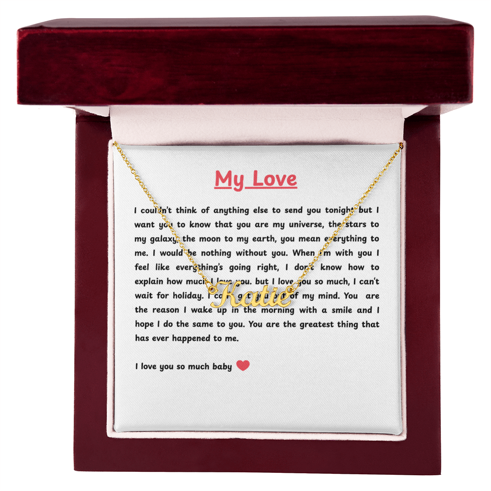 Custom Name Necklace for My Love