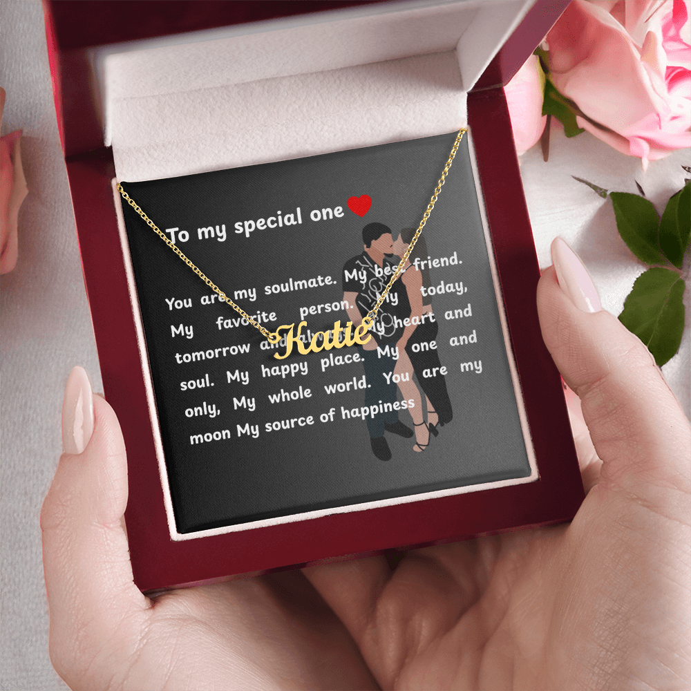 Custom To My Special One Name Necklace