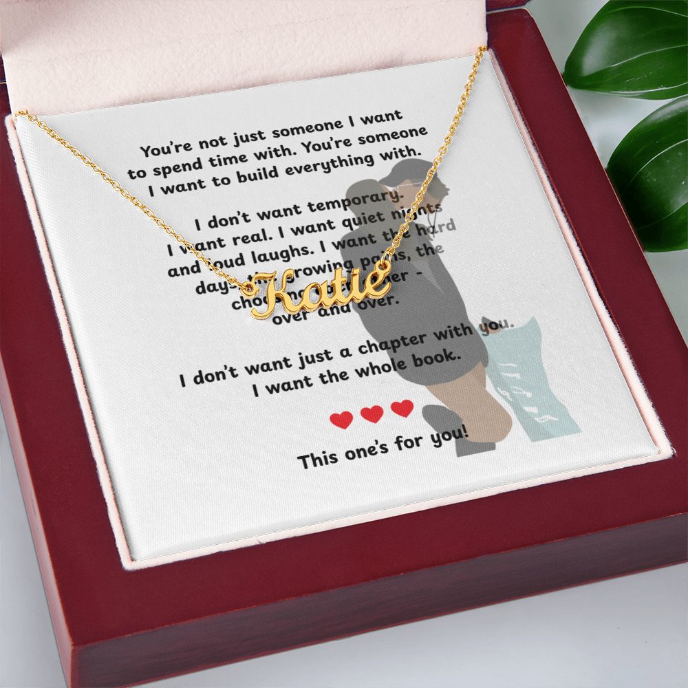 Custom This One's For You Name Necklace