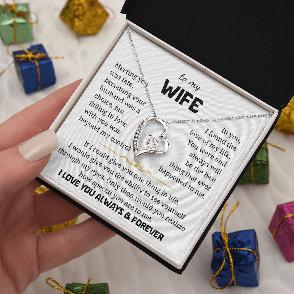 To My Wife Forever Love Necklace