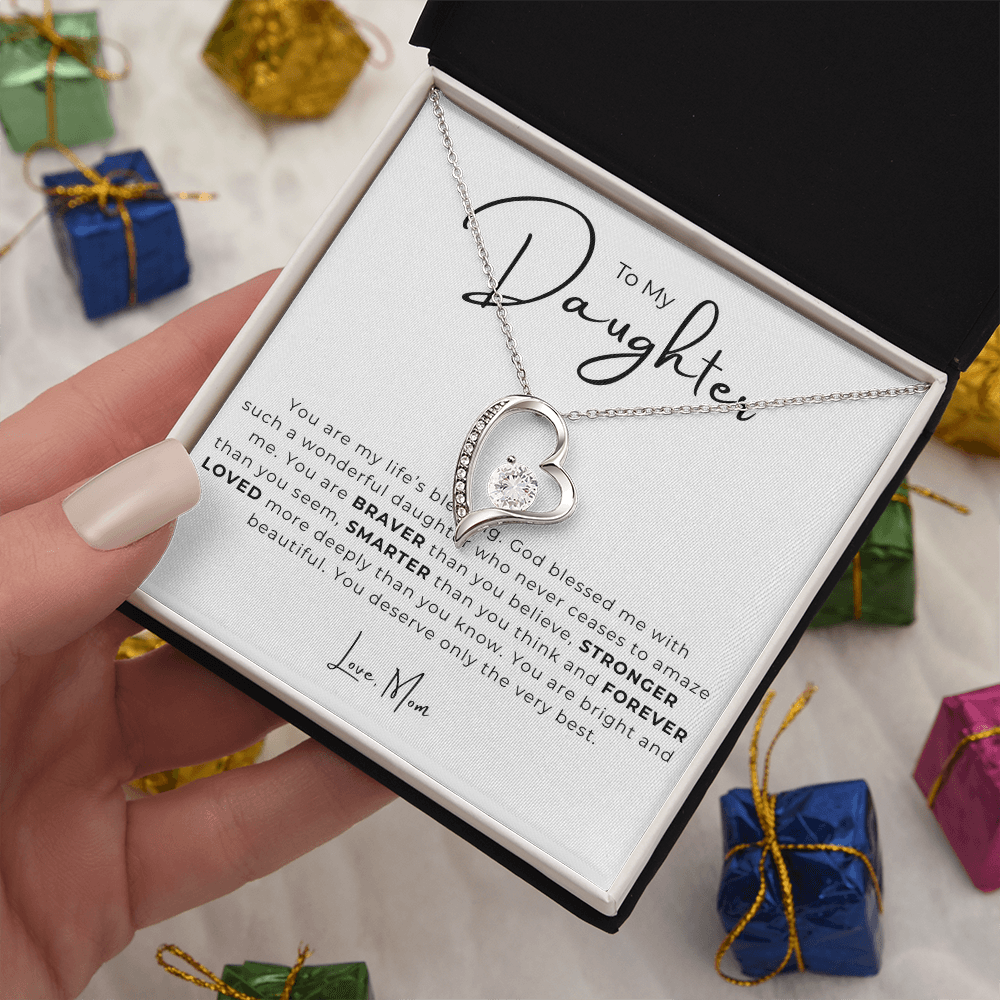 To My Daughter Forever Love Necklace