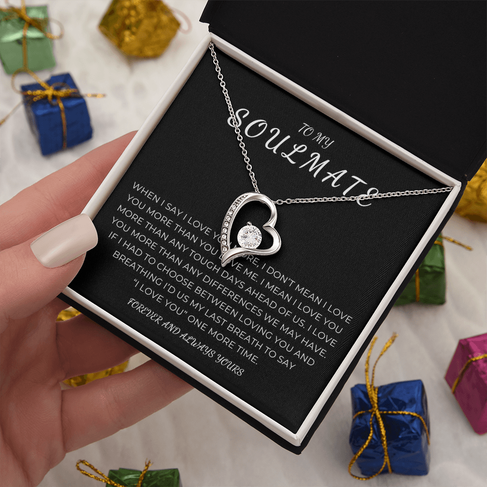 To My Soulmate Forever Love Necklace