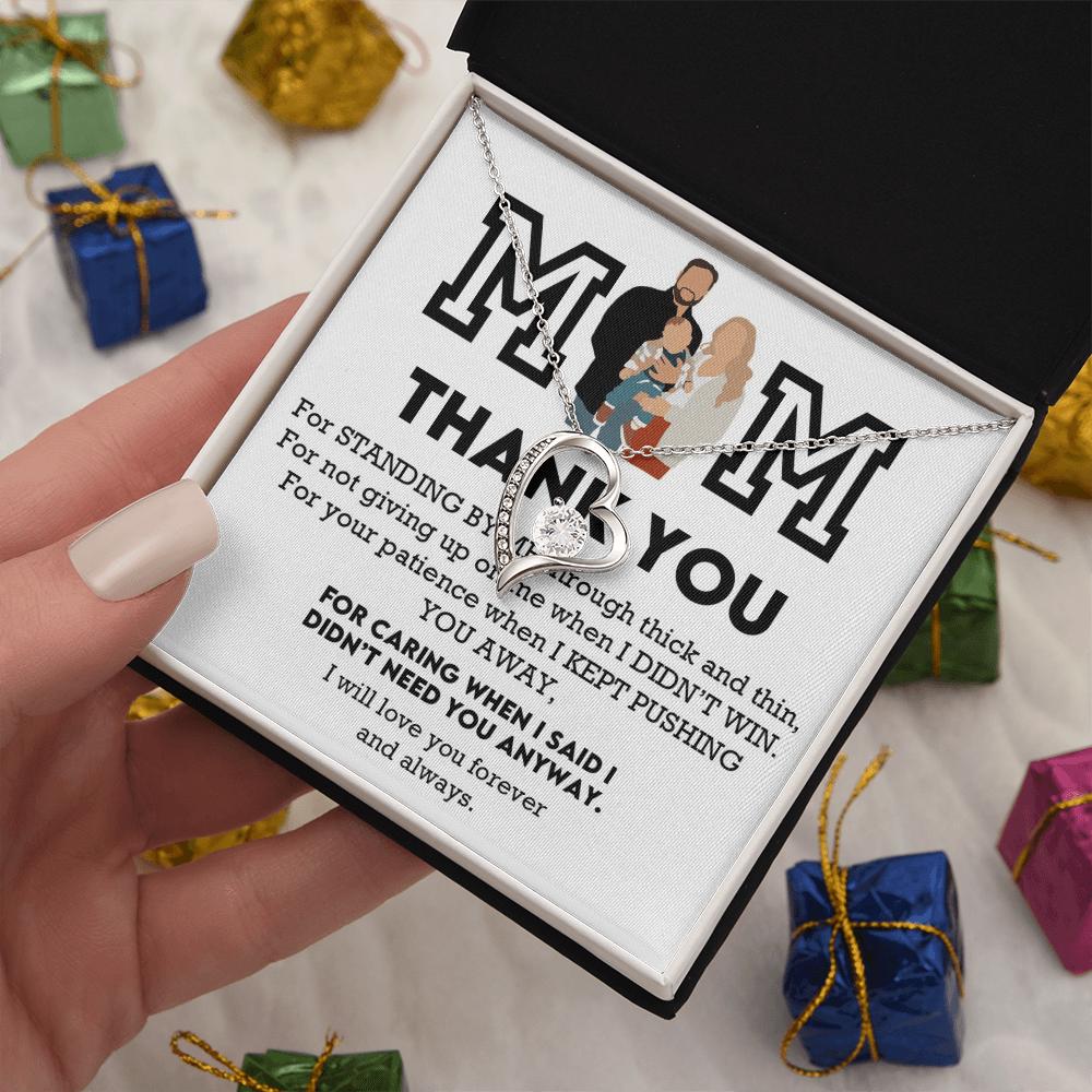 Mom Thank You Forever Love Necklace