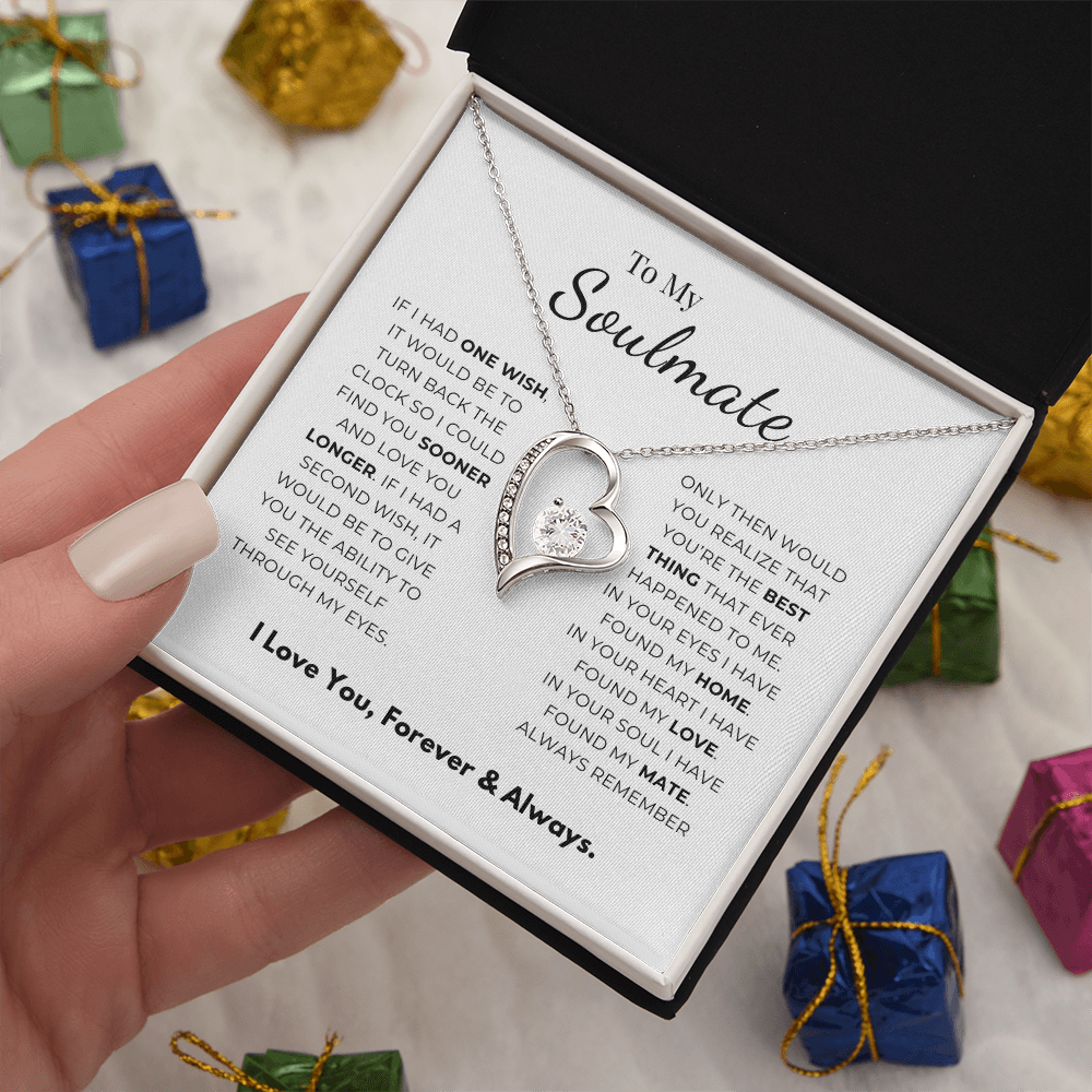 To My Soulmate Forever Love Necklace