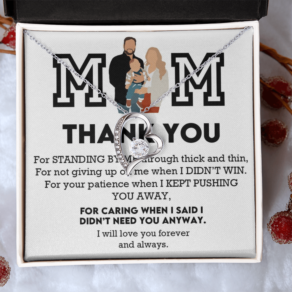 Mom Thank You Forever Love Necklace